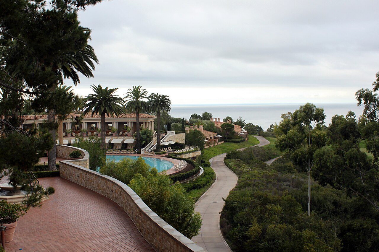 The Resort at Pelican Hill's Mediterranean-inspired grounds above the Newport Coast