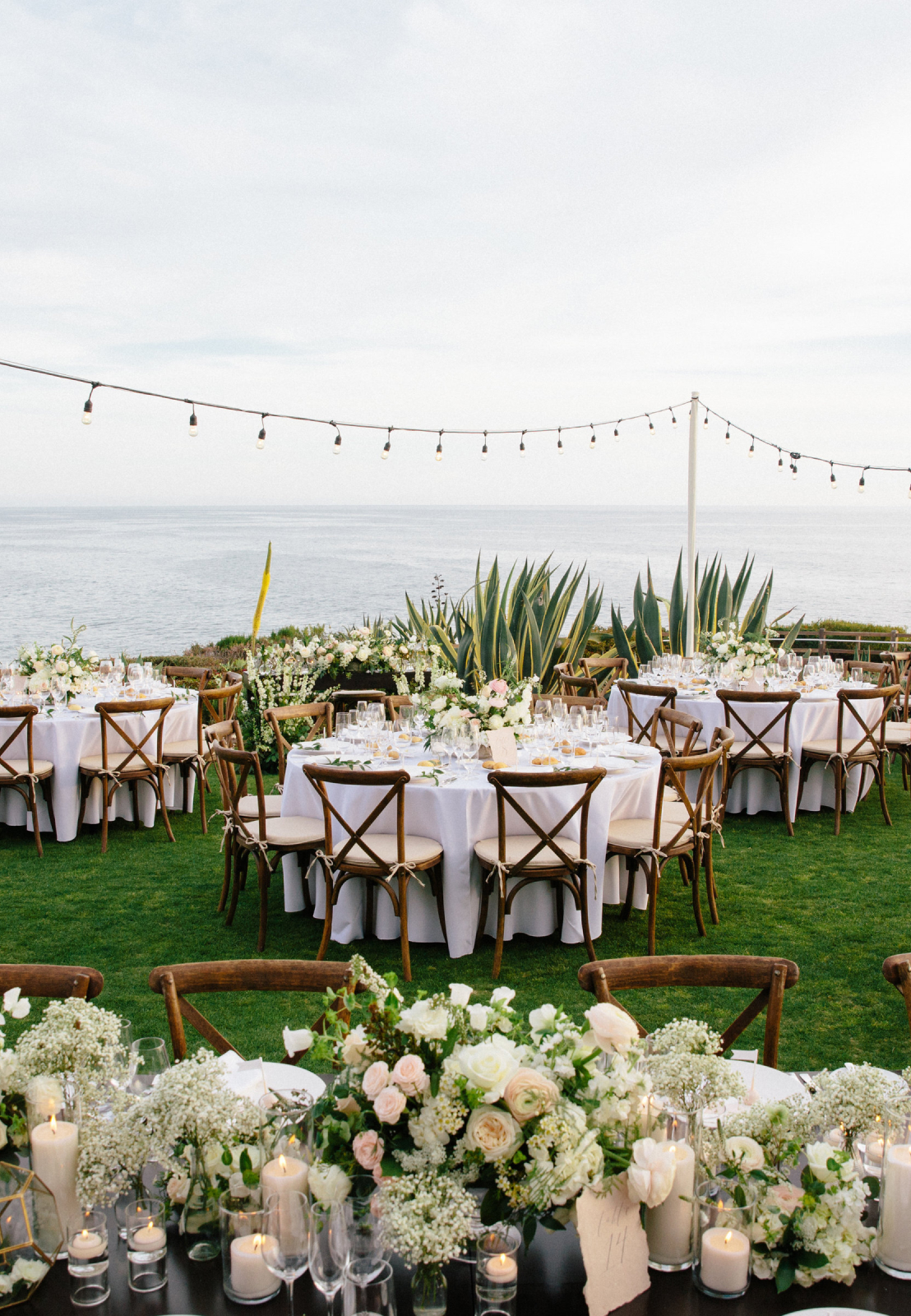 Reception design and florals by BEL Event Productions