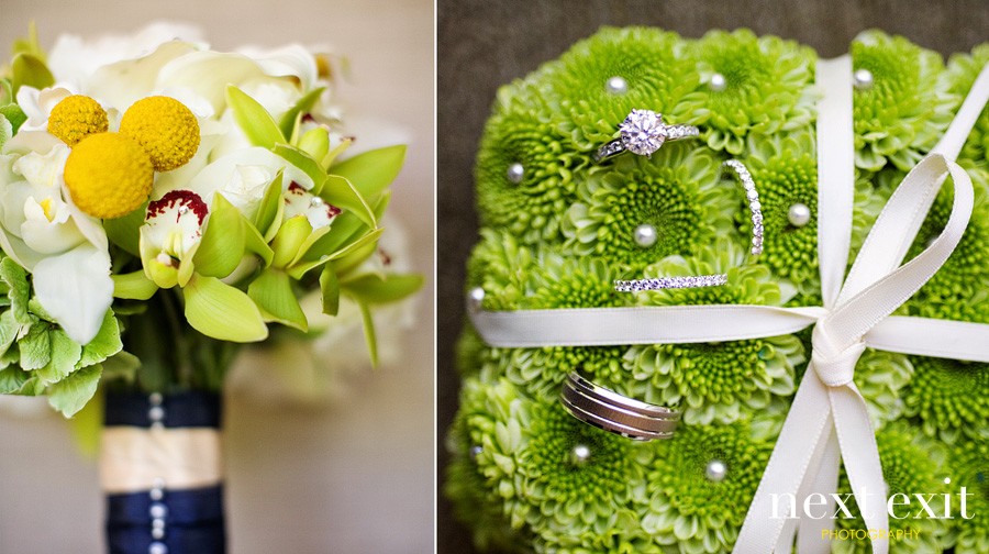 Ceremony florals by SYL Design Studio at a Bel Air wedding